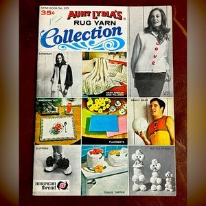 Knitting and Crochet Aunt Yarn Vintage American Thread book